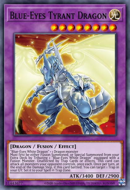 Blue-Eyes Tyrant Dragon - MP23-EN019 - 1st Edition - Prismatic Secret Rare
