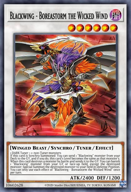 Blackwing - Boreastorm the Wicked Wind - MP23-EN188 - 1st Edition - Ultra Rare