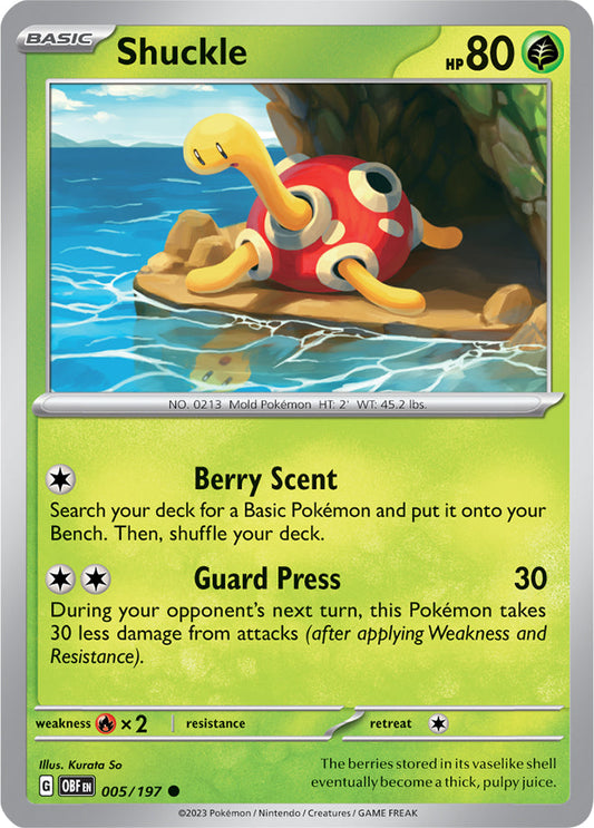 Shuckle - Obsidian Flames 005/197 - Common