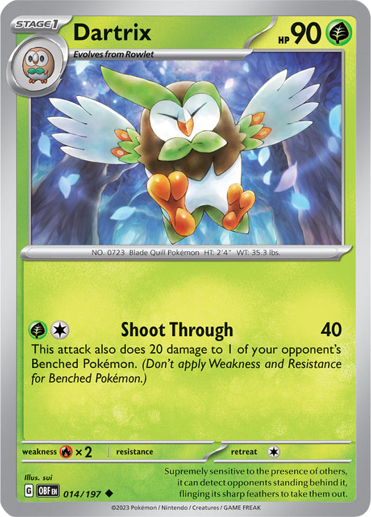 Dartrix - Obsidian Flames 014/197 - Uncommon