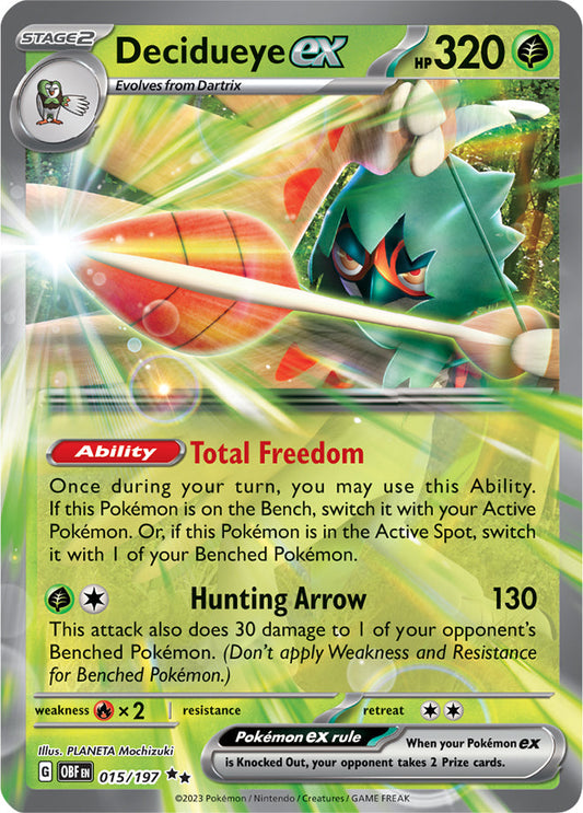 Decidueye ex - Obsidian Flames 015/197 - Double Rare