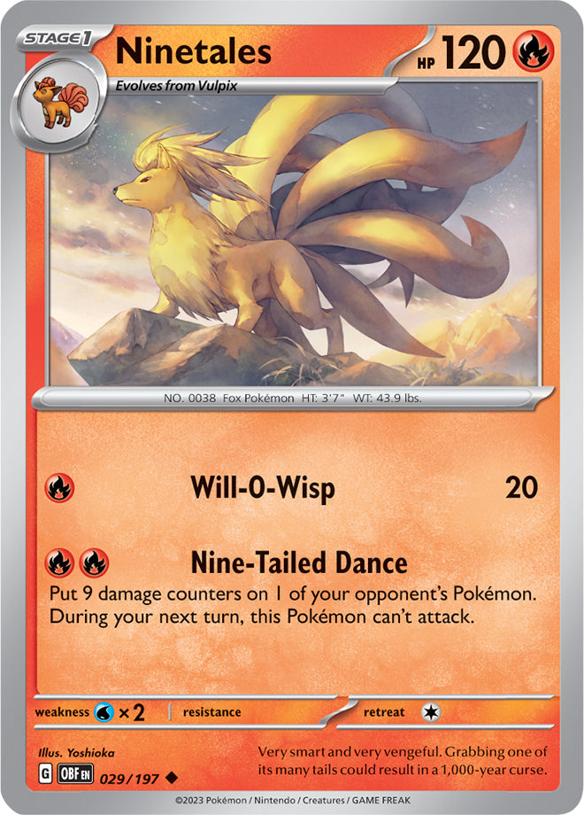 Ninetales - Obsidian Flames 029/197 - Uncommon