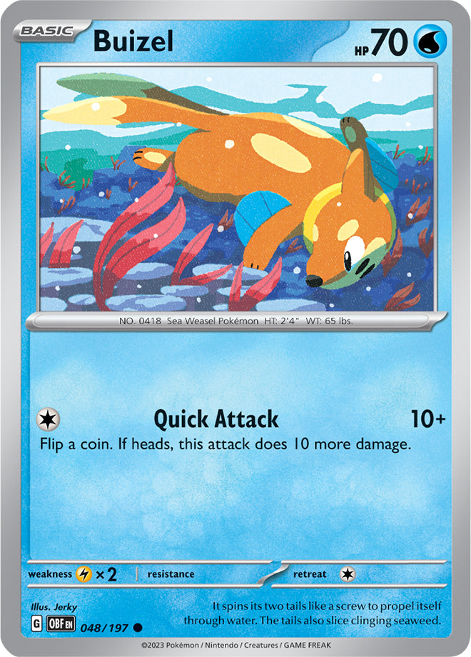 Buizel - Obsidian Flames 048/197 - Common