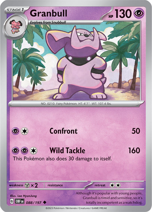 Granbull - Obsidian Flames 088/197 - Uncommon