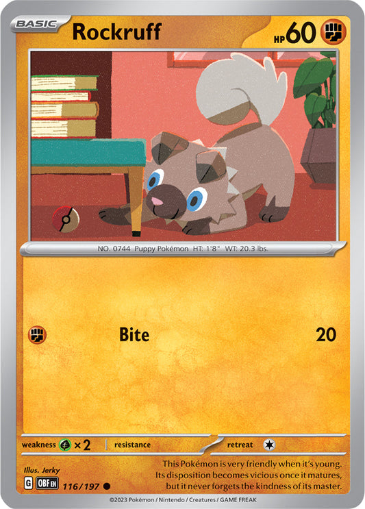 Rockruff - Obsidian Flames 116/197 - Common