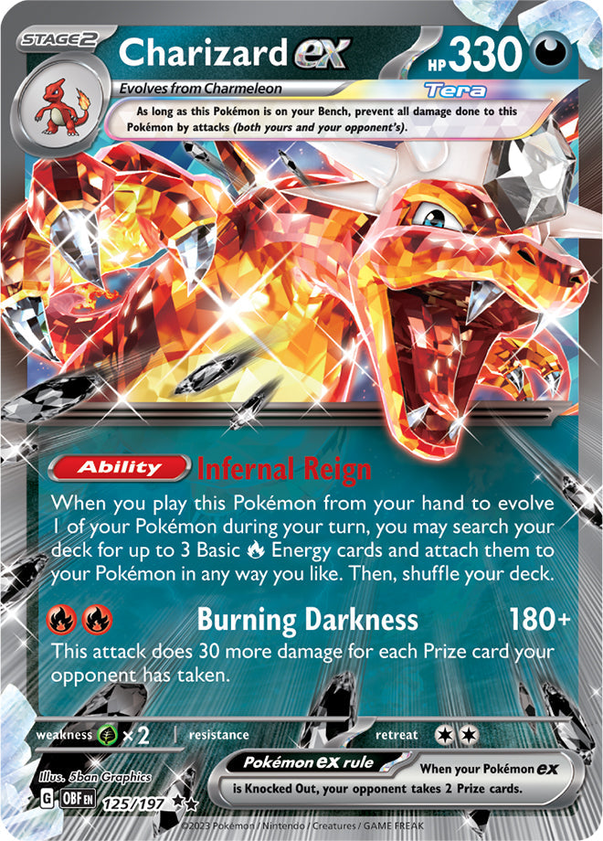 Charizard ex - Obsidian Flames 125/197 - Double Rare