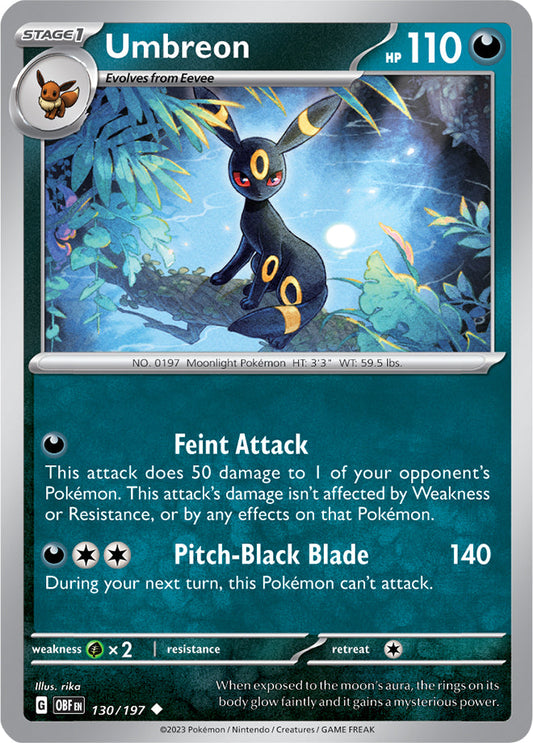 Umbreon - Obsidian Flames 130/197 - Uncommon