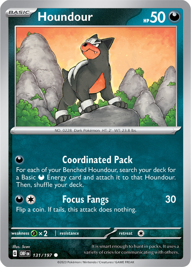 Houndour - Obsidian Flames 131/197 - Common