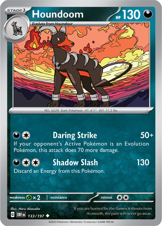 Houndoom - Obsidian Flames 133/197 - Uncommon