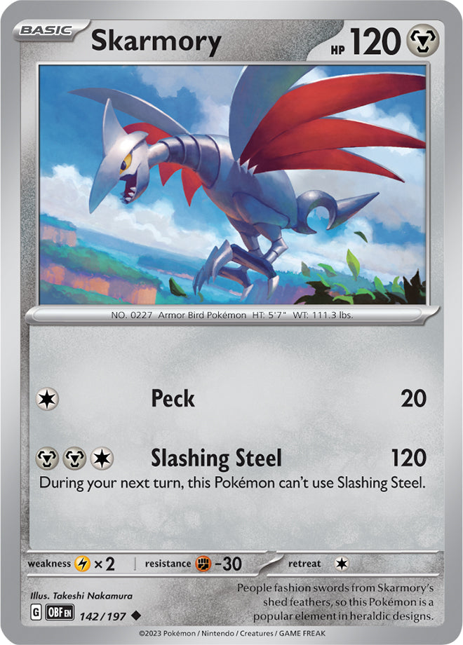 Skarmory - Obsidian Flames 142/197 - Uncommon