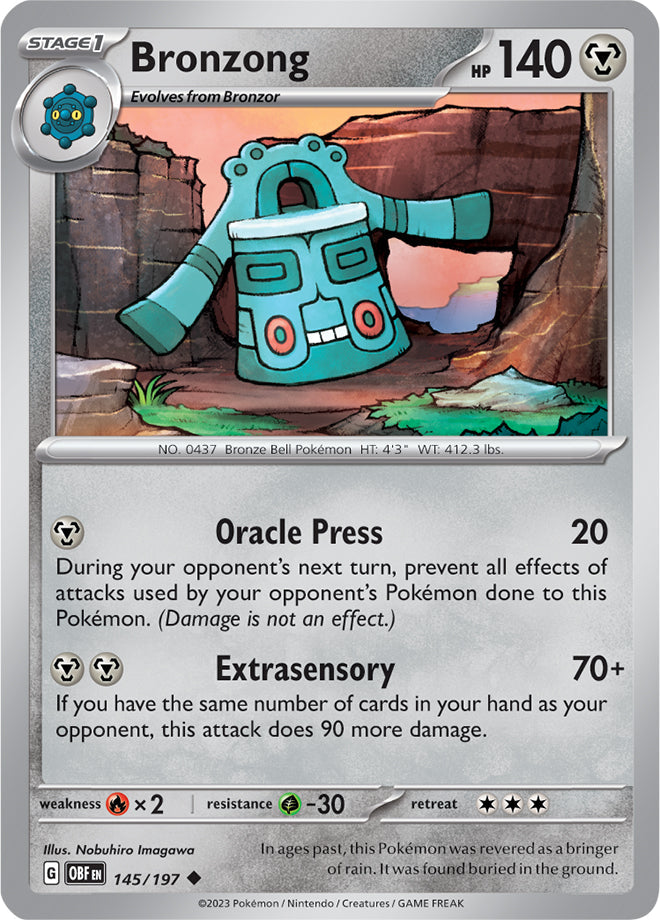Bronzong - Obsidian Flames 145/197 - Uncommon