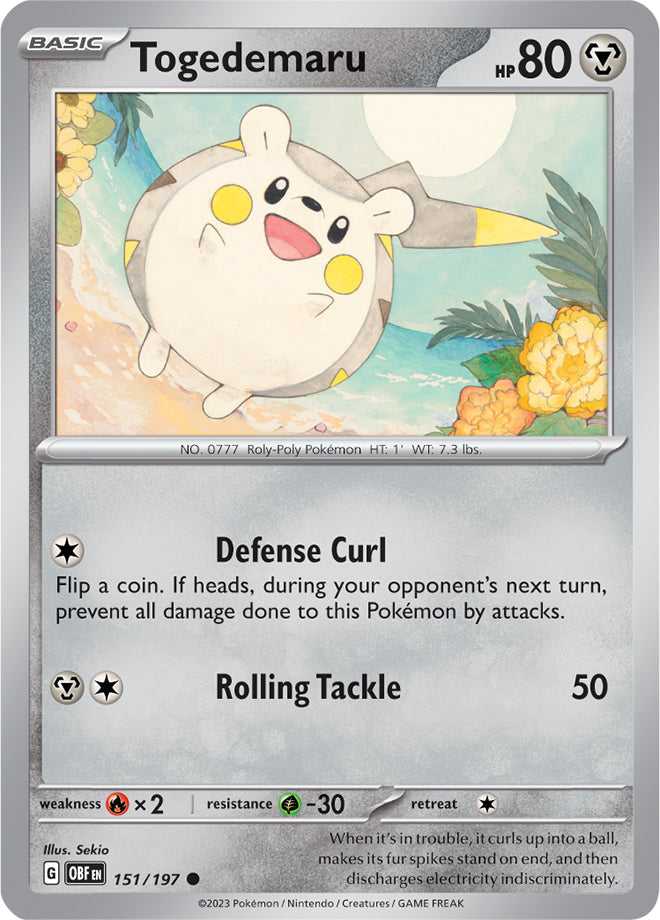 Togedemaru - Obsidian Flames 151/197 - Common