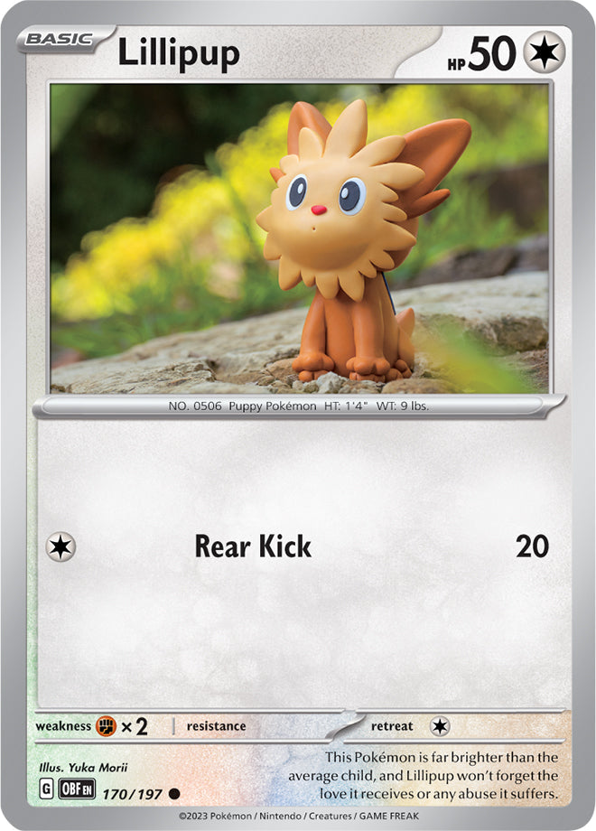 Lillipup - Obsidian Flames 170/197 - Common