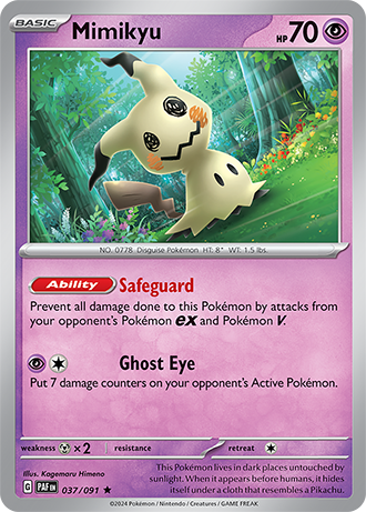 Mimikyu - Paldean Fates - 037/091 - Holo Rare