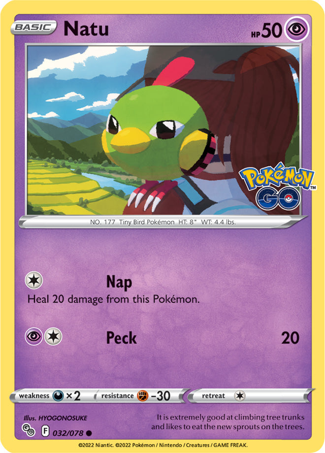 Natu - Pokemon Go 032/078 - Common
