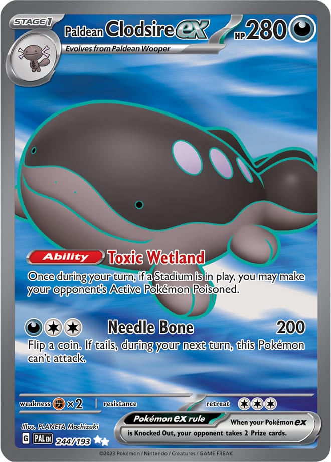 Paldean Clodsire ex - Paldea Evolved 244/193 - Full Art