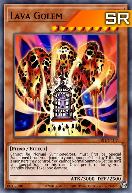 Lava Golem - RA01-EN001 - 1st Edition - Super Rare