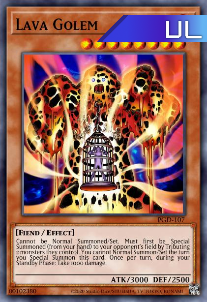 Lava Golem - RA01-EN001 - 1st Edition - Ultimate Rare