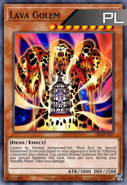 Lava Golem - RA01-EN001 - 1st Edition - Platinum Secret Rare