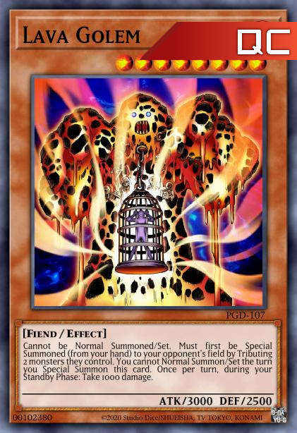 Lava Golem - RA01-EN001 - 1st Edition - Quarter Century Secret Rare