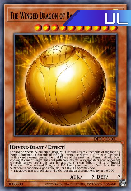 The Winged Dragon of Ra - Sphere Mode - RA01-EN007 - 1st Edition - Ultimate Rare