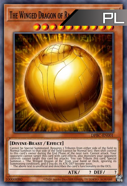 The Winged Dragon of Ra - Sphere Mode - RA01-EN007 - 1st Edition - Platinum Secret Rare