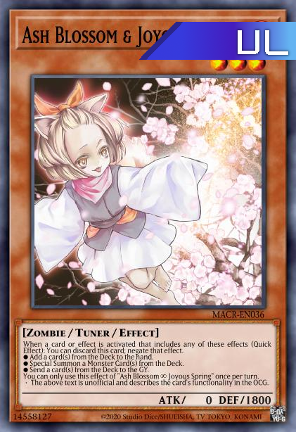 Ash Blossom & Joyous Spring - RA01-EN008 - 1st Edition - Ultimate Rare