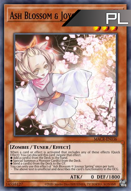 Ash Blossom & Joyous Spring - RA01-EN008 - 1st Edition - Platinum Secret Rare