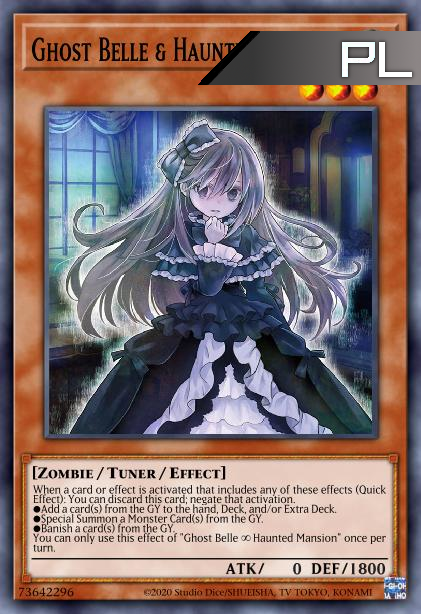 Ghost Belle & Haunted Mansion - RA01-EN011 - 1st Edition - Platinum Secret Rare