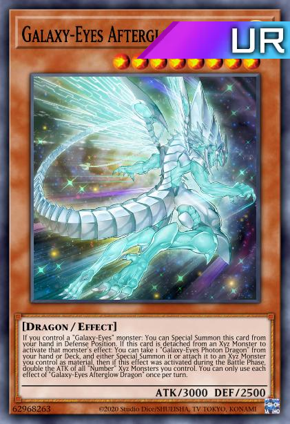 Galaxy-Eyes Afterglow Dragon - RA01-EN017 - 1st Edition - Ultra Rare