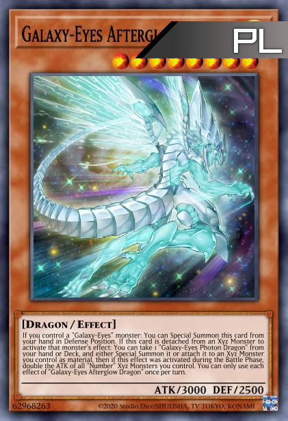 Galaxy-Eyes Afterglow Dragon - RA01-EN017 - 1st Edition - Platinum Secret Rare