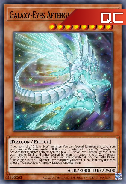 Galaxy-Eyes Afterglow Dragon - RA01-EN017 - 1st Edition - Quarter Century Secret Rare