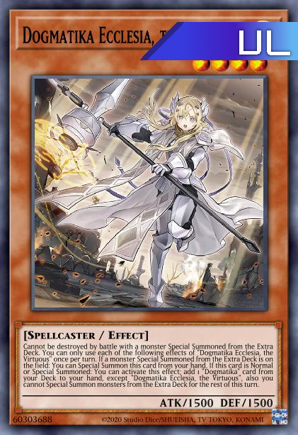 Dogmatika Ecclesia, the Virtuous - RA01-EN020 - 1st Edition - Ultimate Rare
