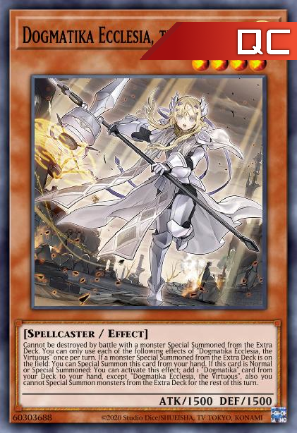 Dogmatika Ecclesia, the Virtuous - RA01-EN020 - 1st Edition - Quarter Century Secret Rare