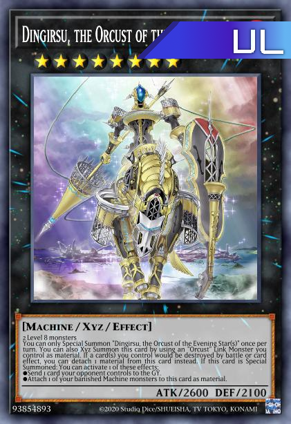 Dingirsu, the Orcust of the Evening Star - RA01-EN040 - 1st Edition - Ultimate Rare