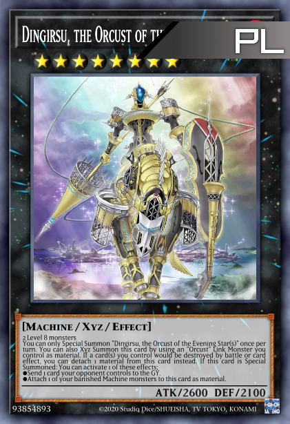 Dingirsu, the Orcust of the Evening Star - RA01-EN040 - 1st Edition - Platinum Secret Rare