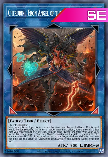 Cherubini, Ebon Angel of the Burning Abyss - RA01-EN042 - 1st Edition - Secret Rare