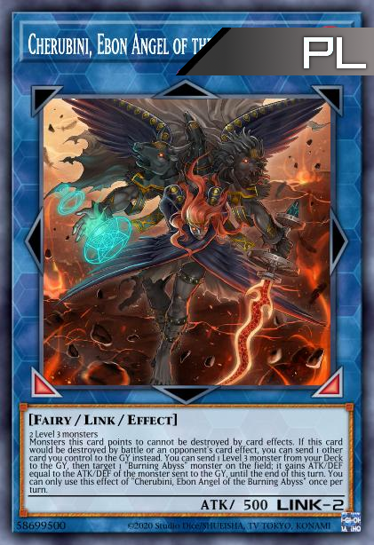 Cherubini, Ebon Angel of the Burning Abyss - RA01-EN042 - 1st Edition - Platinum Secret Rare