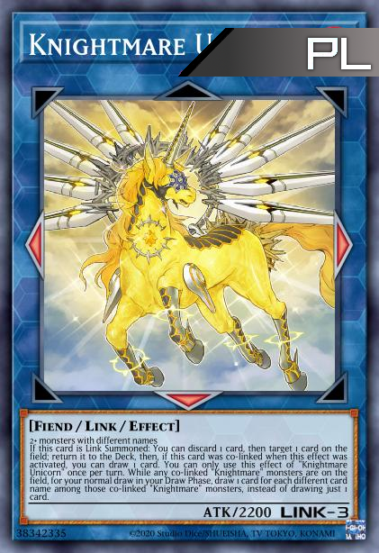 Knightmare Unicorn - RA01-EN043 - 1st Edition - Platinum Secret Rare