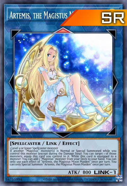 Artemis, the Magistus Moon Maiden - RA01-EN049 - 1st Edition - Super Rare