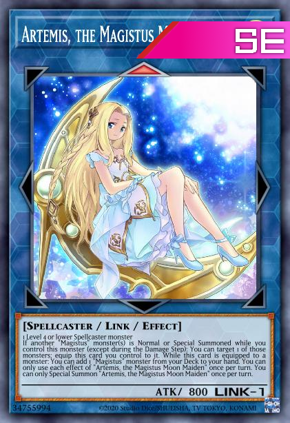 Artemis, the Magistus Moon Maiden - RA01-EN049 - 1st Edition - Secret Rare