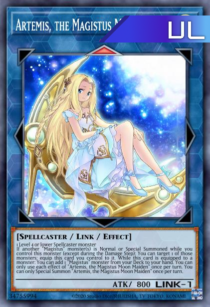 Artemis, the Magistus Moon Maiden - RA01-EN049 - 1st Edition - Ultimate Rare