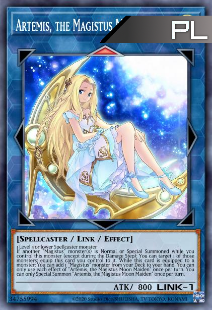 Artemis, the Magistus Moon Maiden - RA01-EN049 - 1st Edition - Platinum Secret Rare