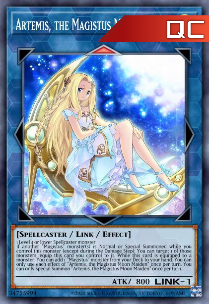 Artemis, the Magistus Moon Maiden - RA01-EN049 - 1st Edition - Quarter Century Secret Rare