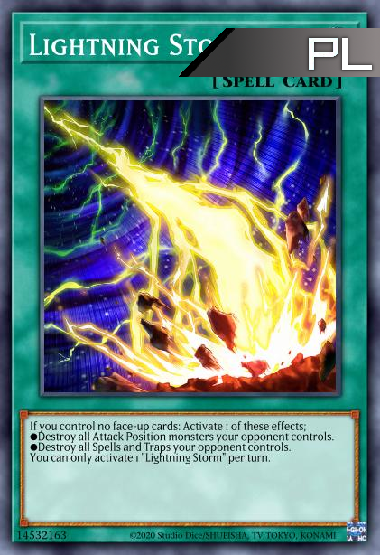 Lightning Storm - RA01-EN061 - 1st Edition - Platinum Secret Rare