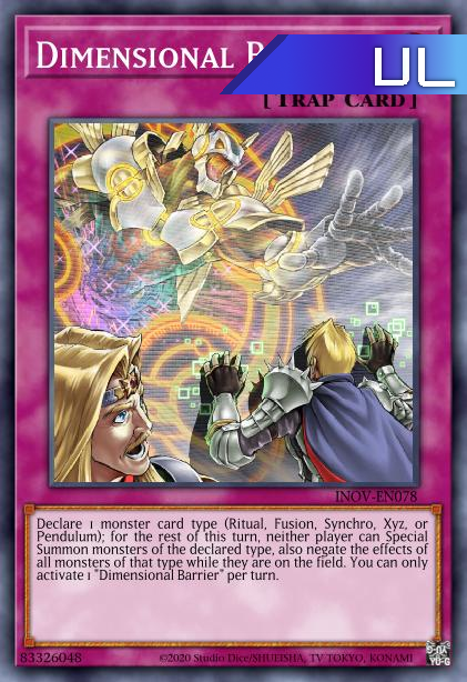 Dimensional Barrier - RA01-EN072 - 1st Edition - Ultimate Rare