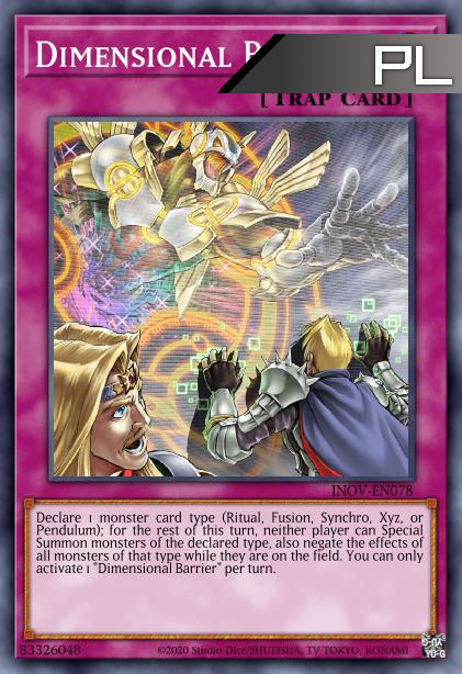 Dimensional Barrier - RA01-EN072 - 1st Edition - Platinum Secret Rare