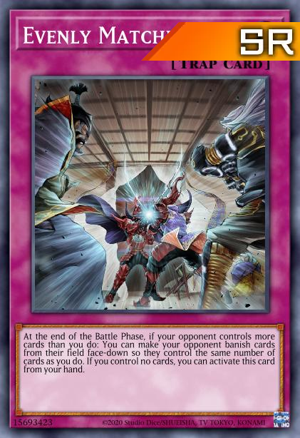 Evenly Matched - RA01-EN074 - 1st Edition - Super Rare