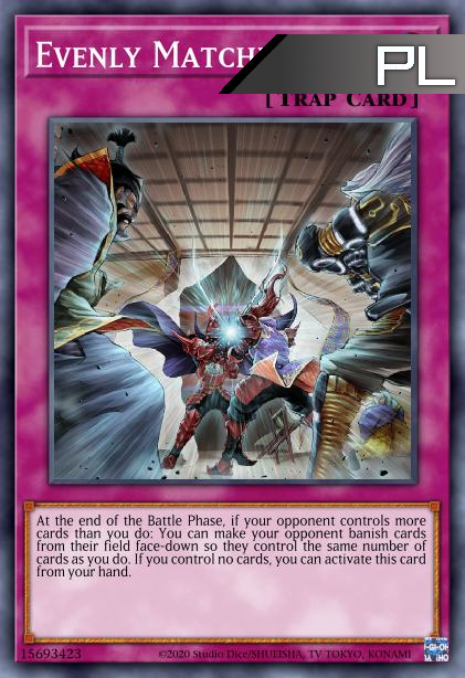 Evenly Matched - RA01-EN074 - 1st Edition - Platinum Secret Rare