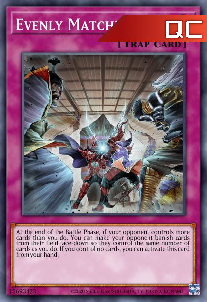 Evenly Matched - RA01-EN074 - 1st Edition - Quarter Century Secret Rare